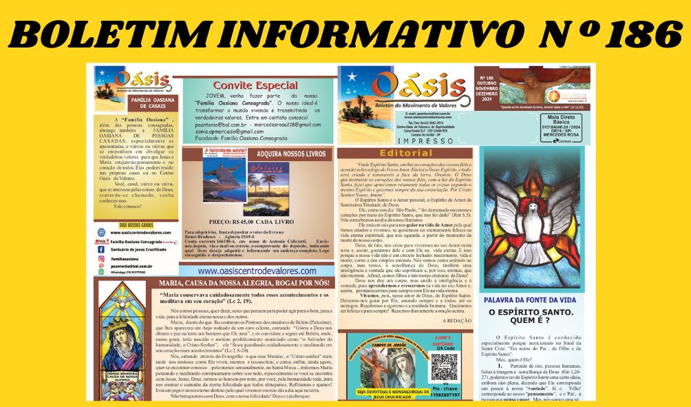 BOLETIM INFORMATIVO Nº 186